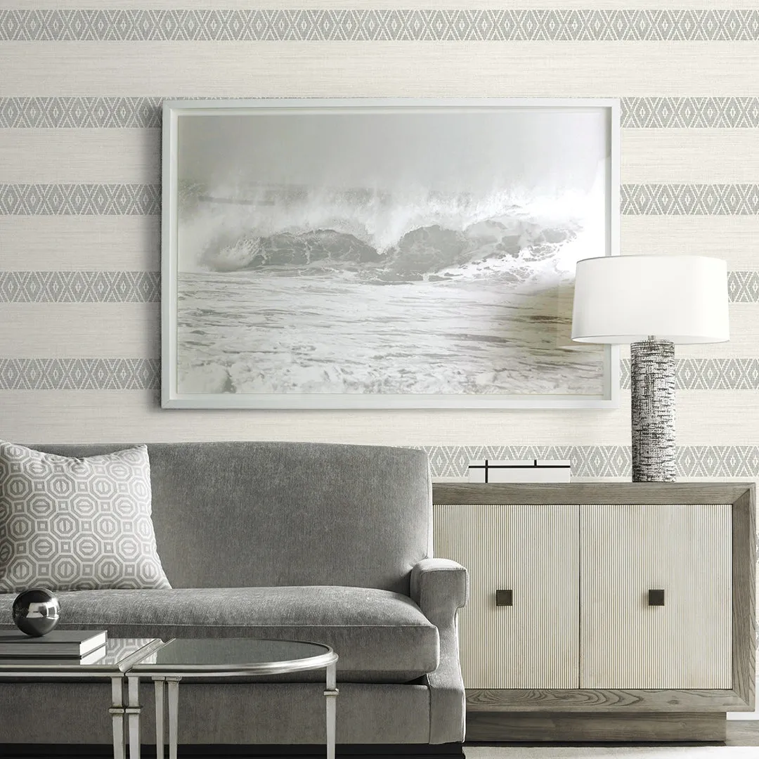 Alani Geo Stripe Coastal Haven Wallpaper