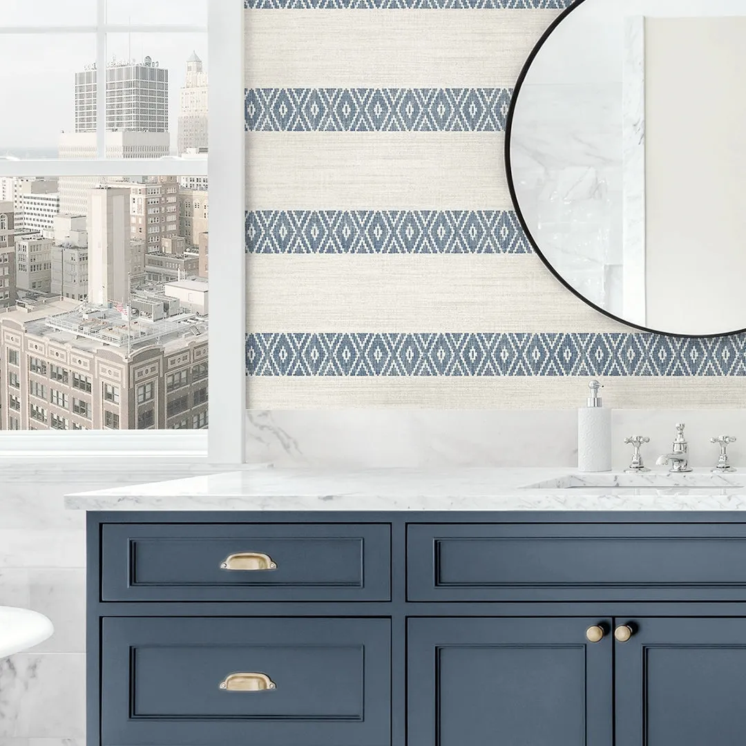 Alani Geo Stripe Coastal Haven Wallpaper