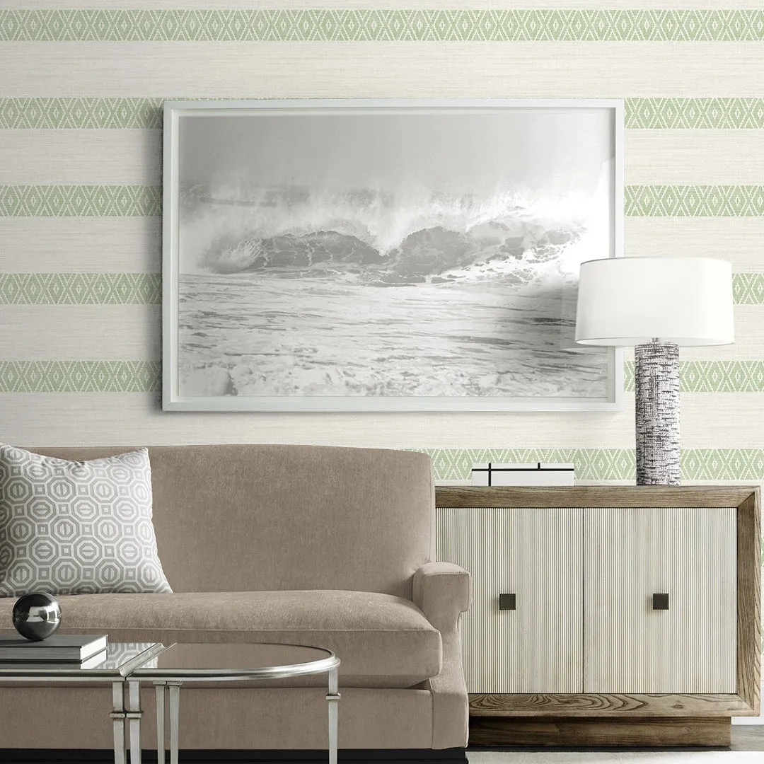 Alani Geo Stripe Coastal Haven Wallpaper