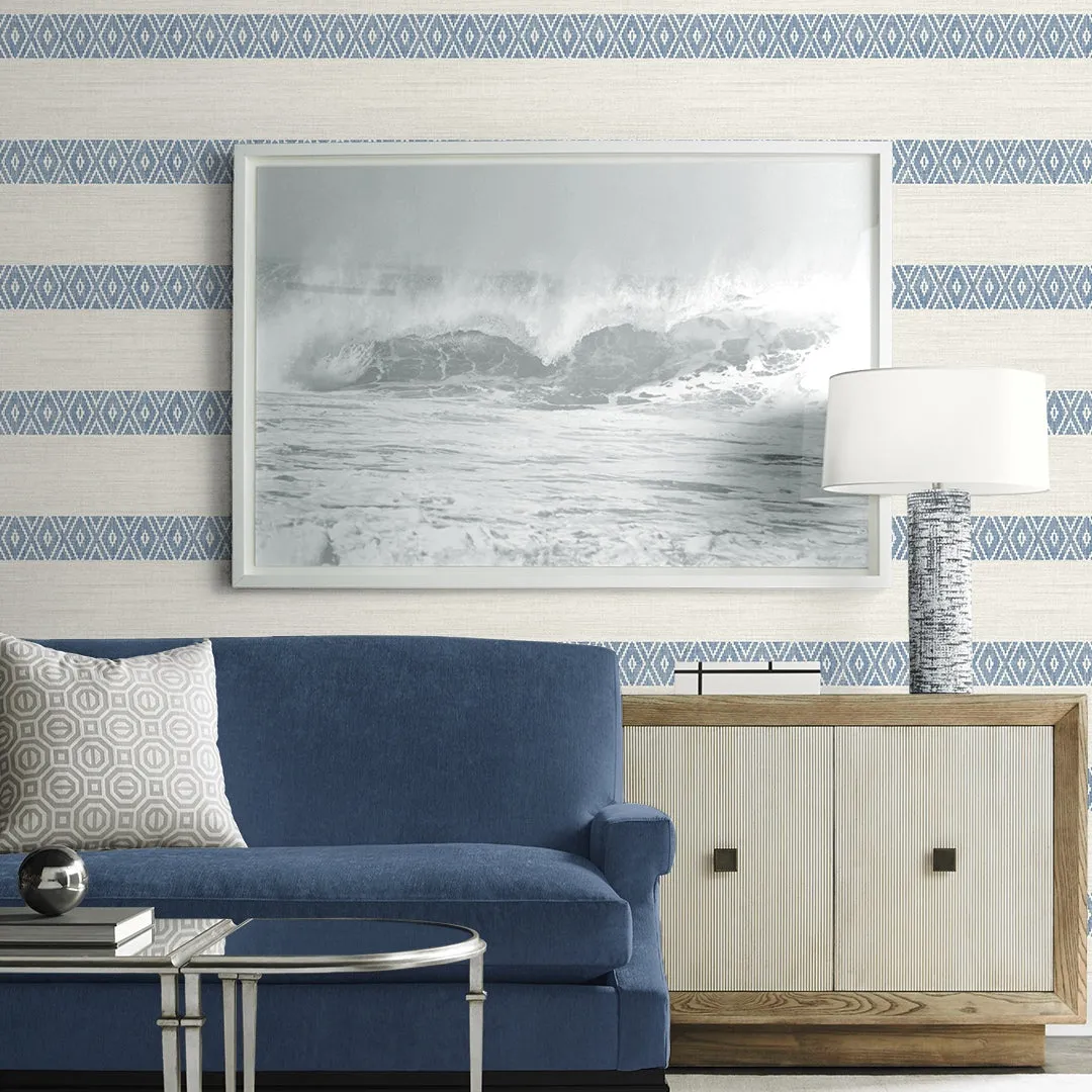 Alani Geo Stripe Coastal Haven Wallpaper
