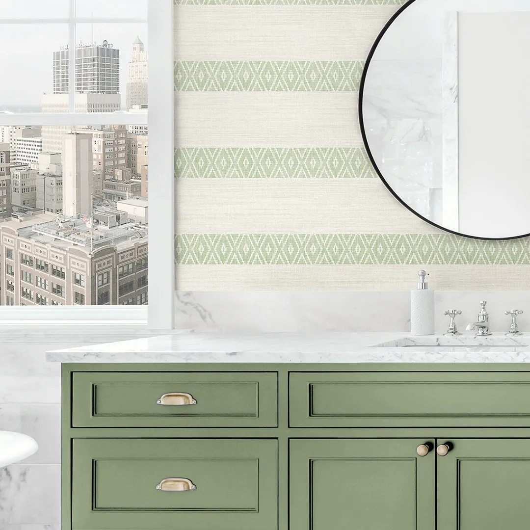 Alani Geo Stripe Coastal Haven Wallpaper