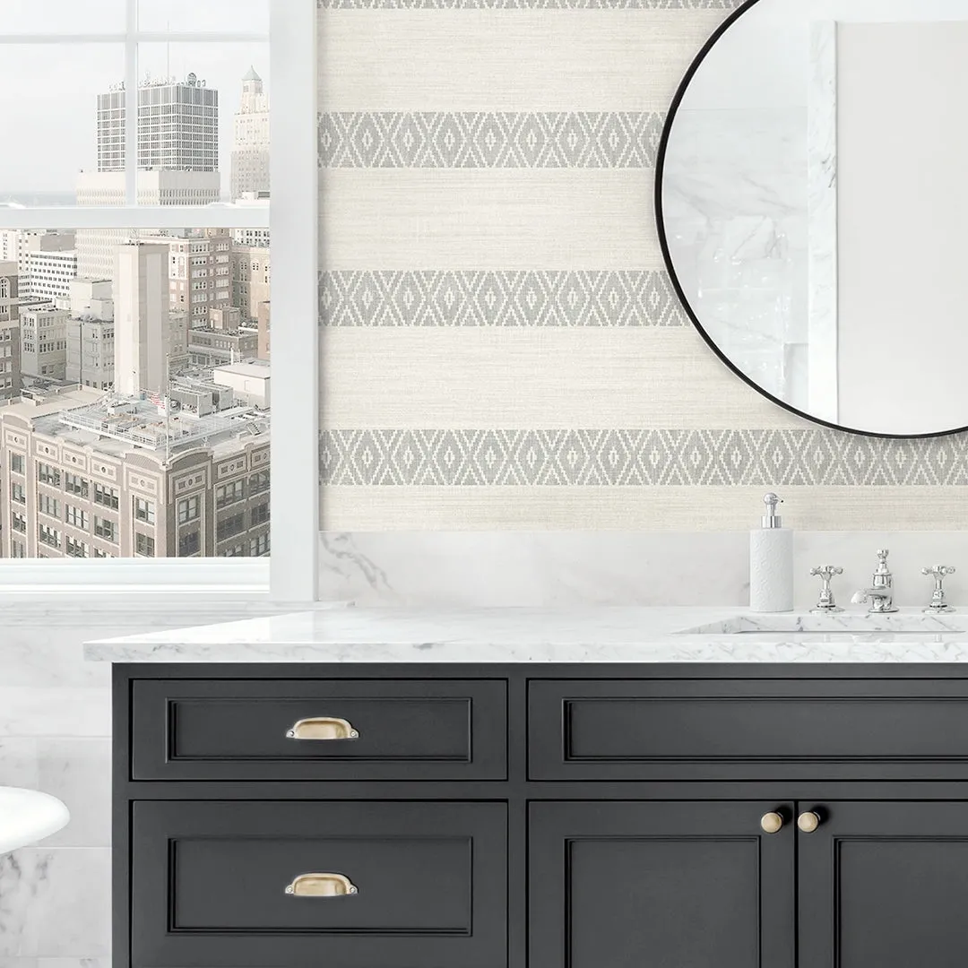 Alani Geo Stripe Coastal Haven Wallpaper