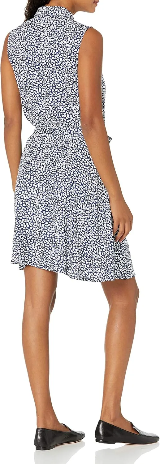 Amazon Essentials Women's Sleeveless Relaxed-Fit Woven Shirt Dress