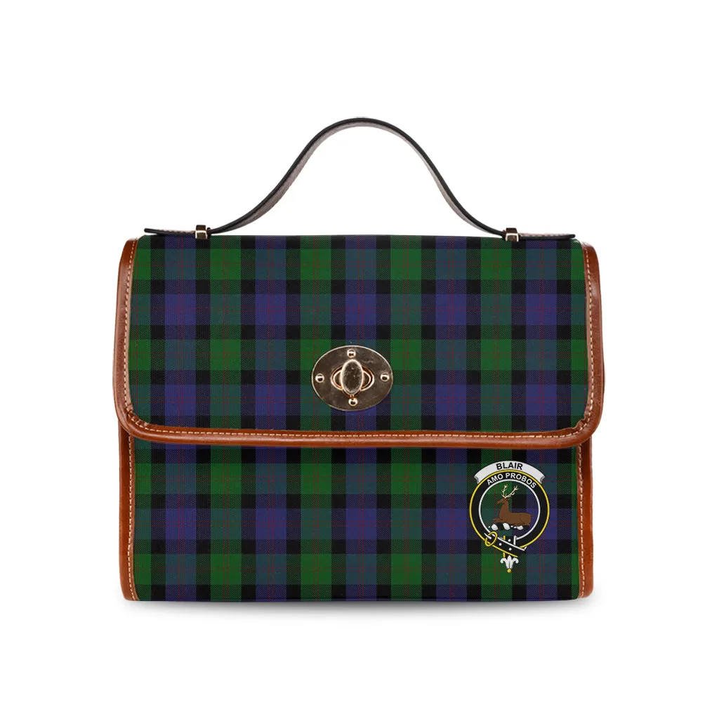 Blair Tartan Waterproof Canvas Bag with Family Crest