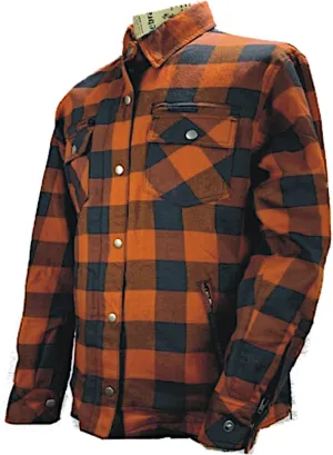 Bores Lumberjack Premium Motorcycle Shirt, Orange/Black