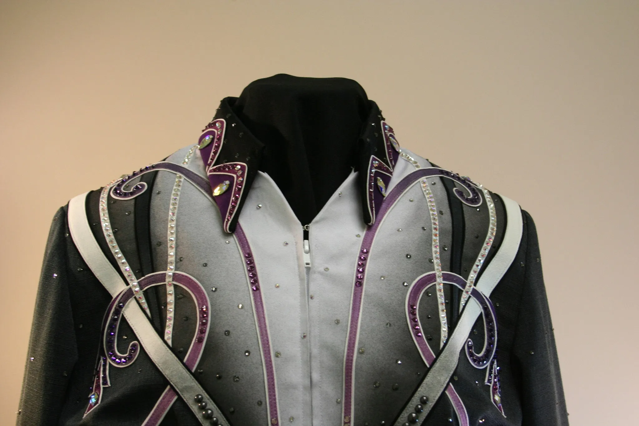 Budget Black and Purple Showmanship Outfit, Ladies XL, 1897AB