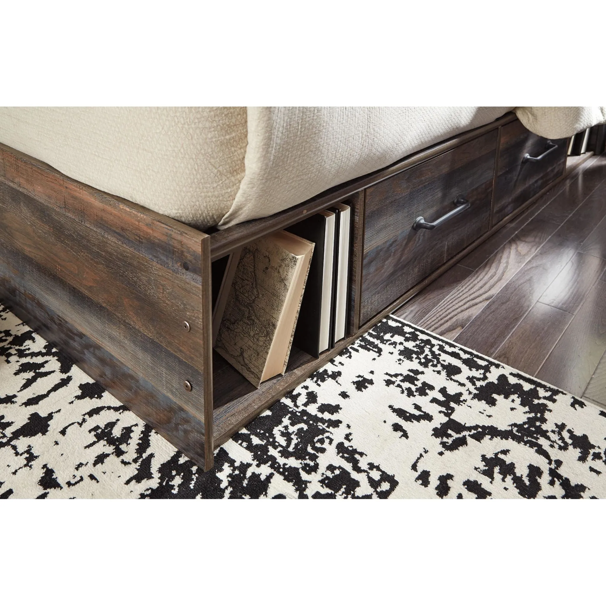 Drystan 5 Piece Panel Bed with 4 Drawer Storage Bedroom