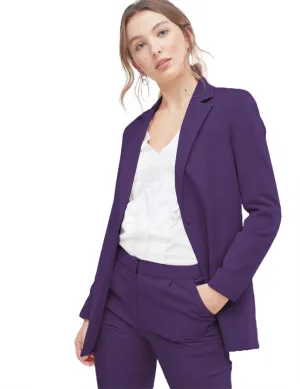 EXTRO&VERT Boyfriend Blazer Jackets for Women Single Button Side Pockets Suit Jacket for Casual Business