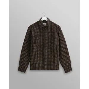 Frome Whiting Overshirt | Black / Beige