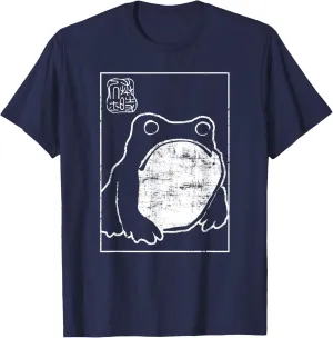 Grumpy Frog Harajuku Japanese streetwear Ukiyo Aesthetic T-Shirt