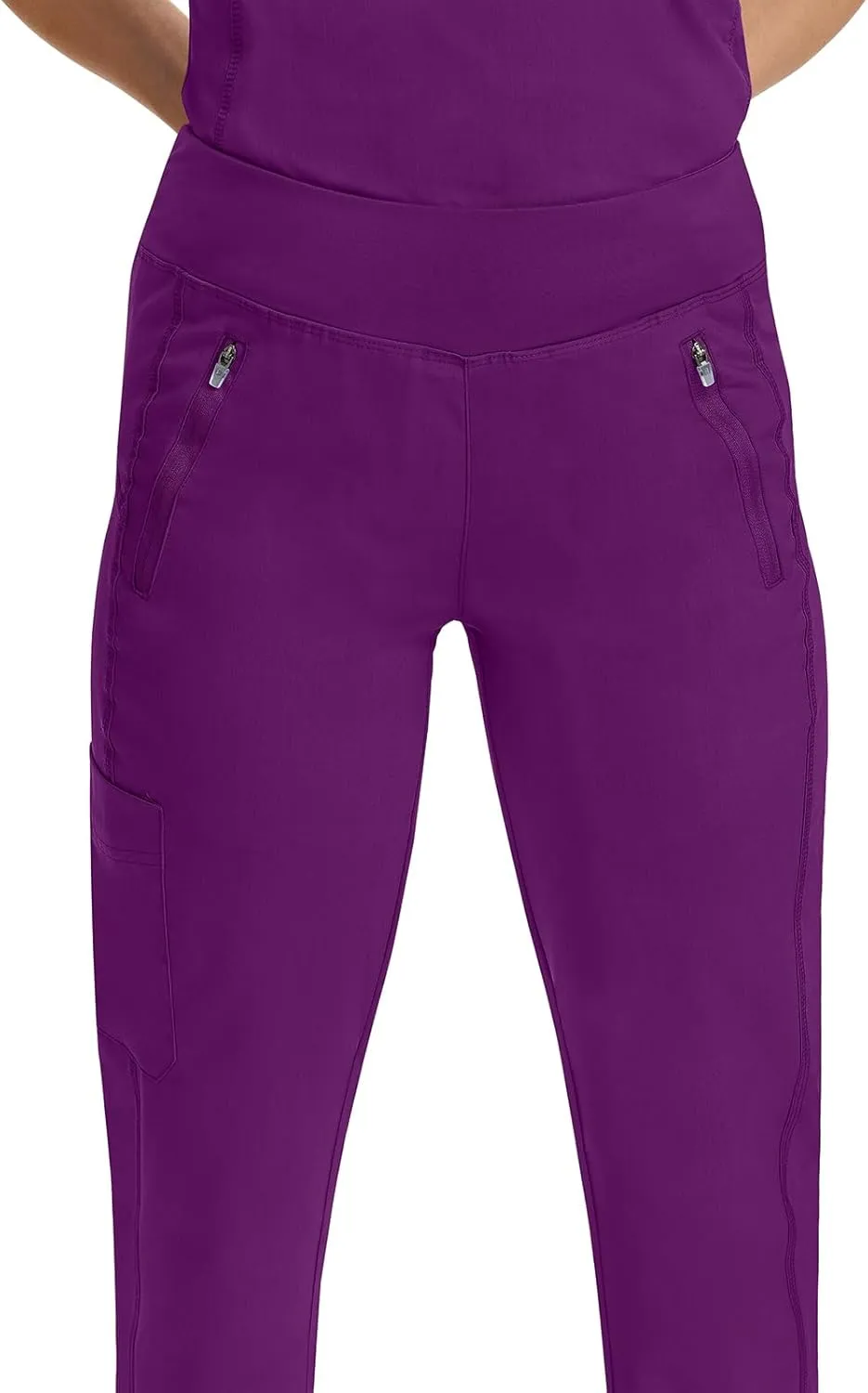 Healing Hands Jogger Scrubs for Women 6 Pocket Tara Scrub Pant 9233 Purple Label