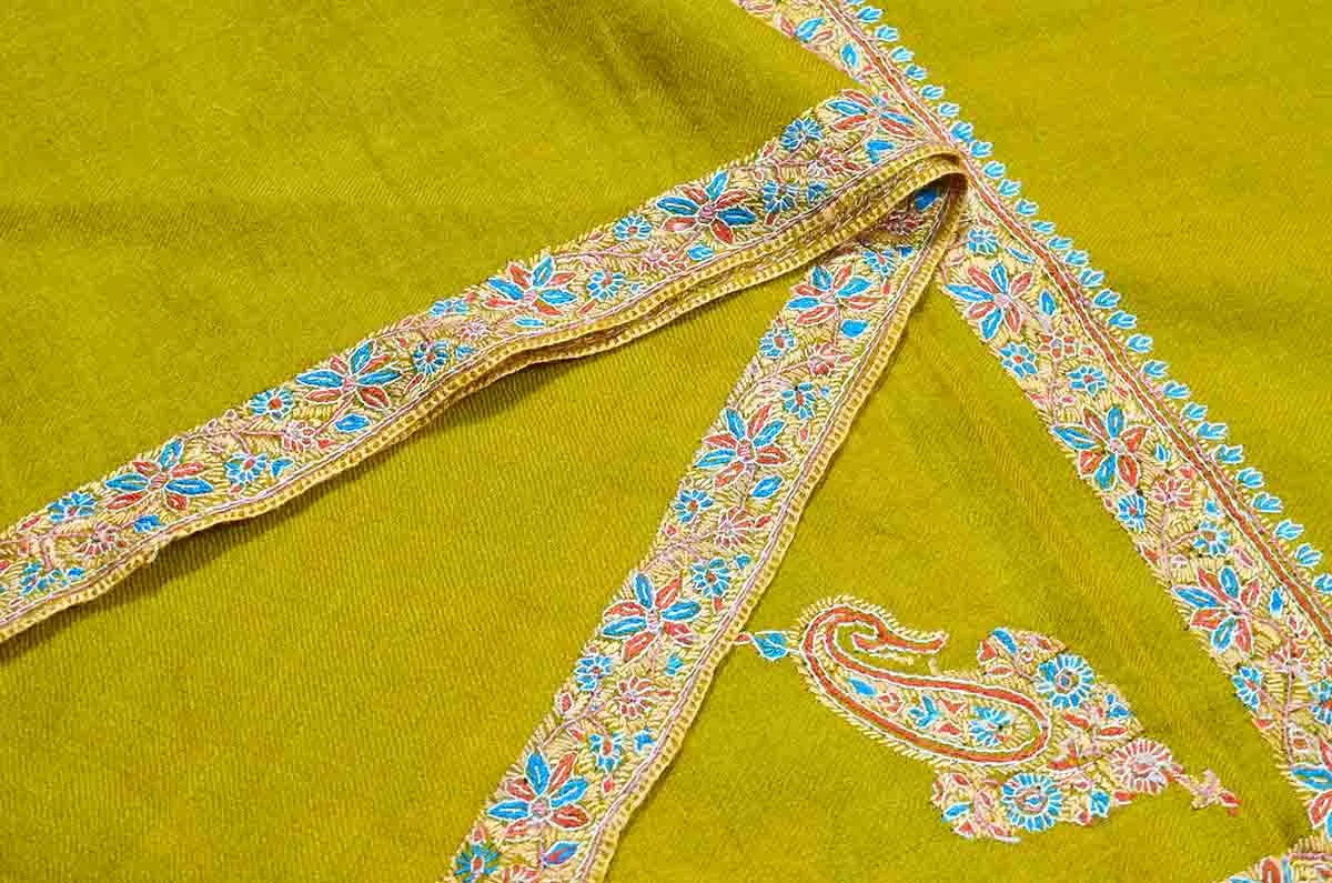 mustard baildaar shawl -  5014