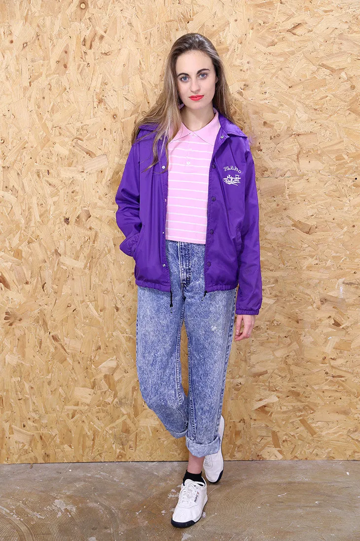 Purple Coach Jacket