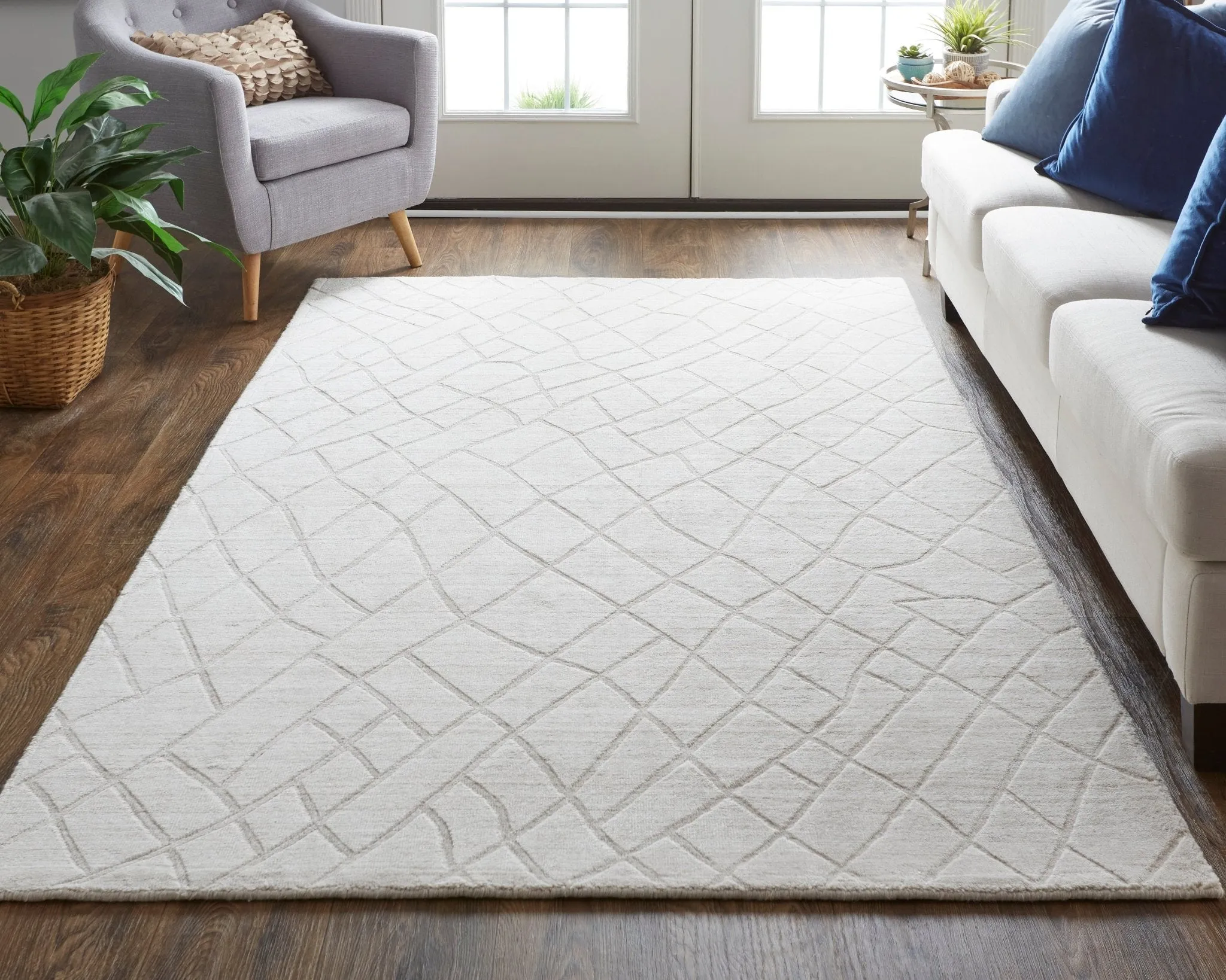 Redford RED8846F Ivory/Grey Rug