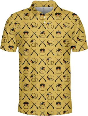 Retro Funny Polo Shirts for Men Vintage Basic Polos Mens Polo Shirts Short Sleeve Button Up Shirt Men