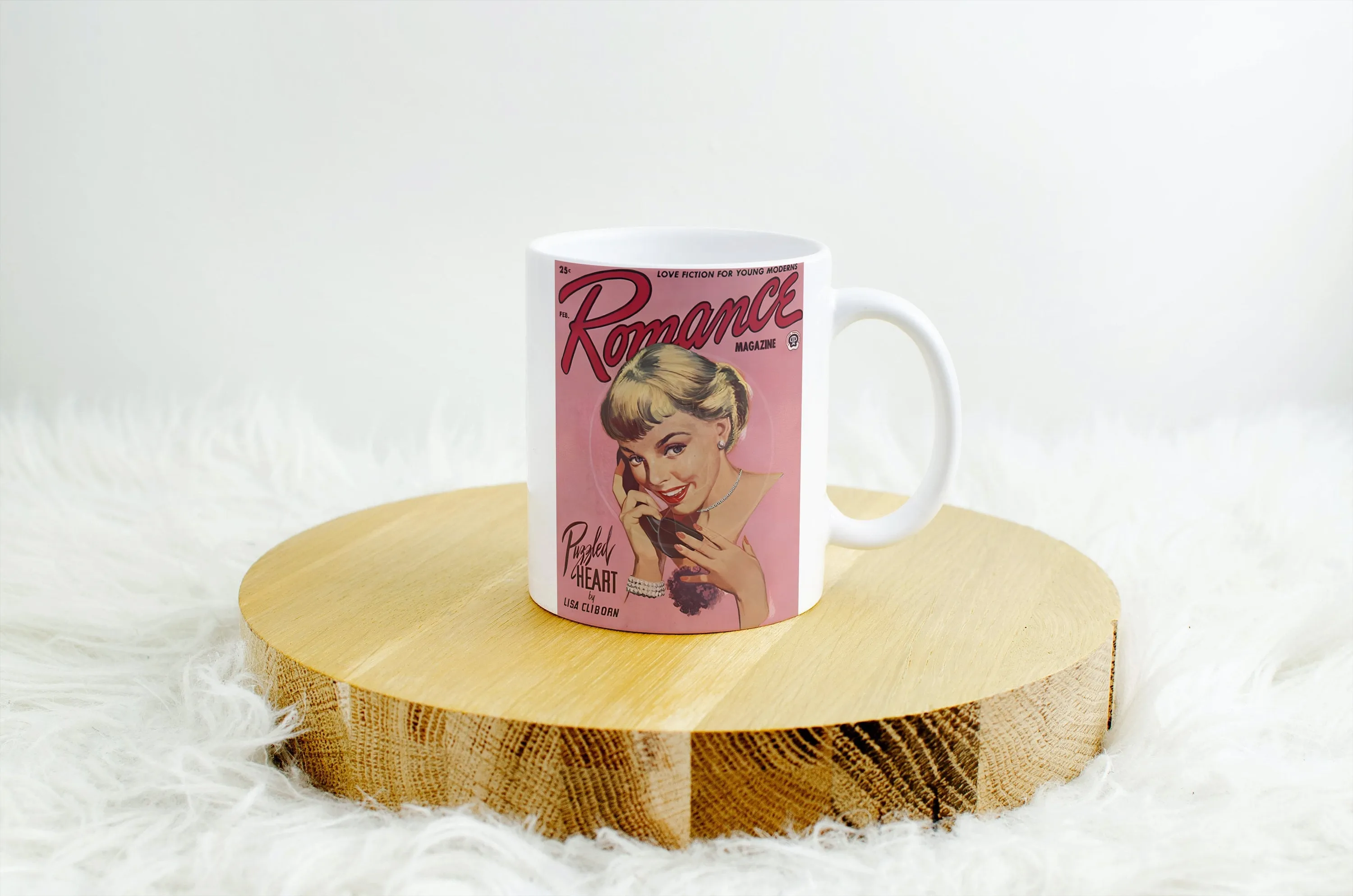 Romance Magazine Poster February PRINTABLE ART, Vintage Pulp Romance Magazine Cover, Vintage Magazine Art Cover, Retro Magazine, Pink Vintage Wall Art