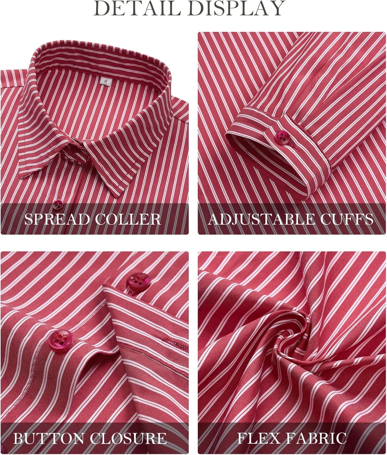 Women's Striped Button Down Shirts Flare Sleeve Slim Fit Blouses V Neck Collared Y2k Crop Tops Streetwear
