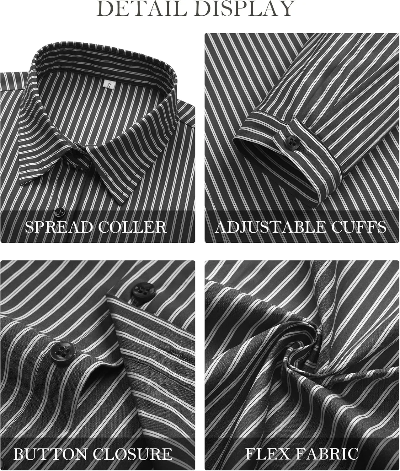 Women's Striped Button Down Shirts Flare Sleeve Slim Fit Blouses V Neck Collared Y2k Crop Tops Streetwear